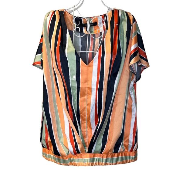 Andrew Marc Women's Striped Blouse Size M - Picture 1 of 4